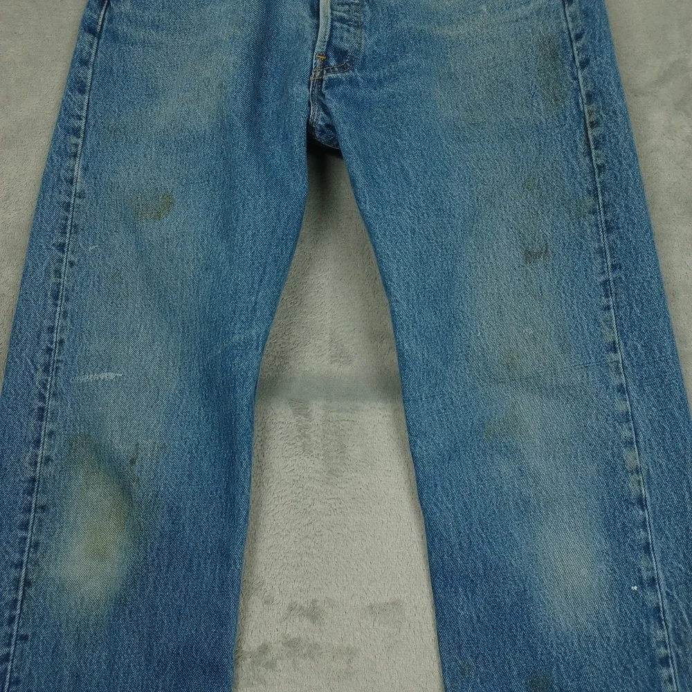 Vintage Levis 501xx Jeans‎ Mens 30x33 Blue Denim 501-0000 Distressed Button Fly